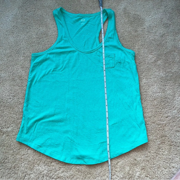 Gap Women’s Green Scoop Neck Tank Top - Size M - EUC - 100% Cotton - Picture 5 of 6
